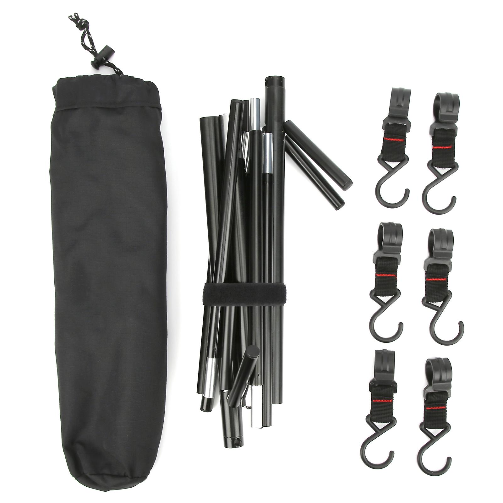 Portable 6-Hook Hanging Rack for Camping, Picnics, and BBQs