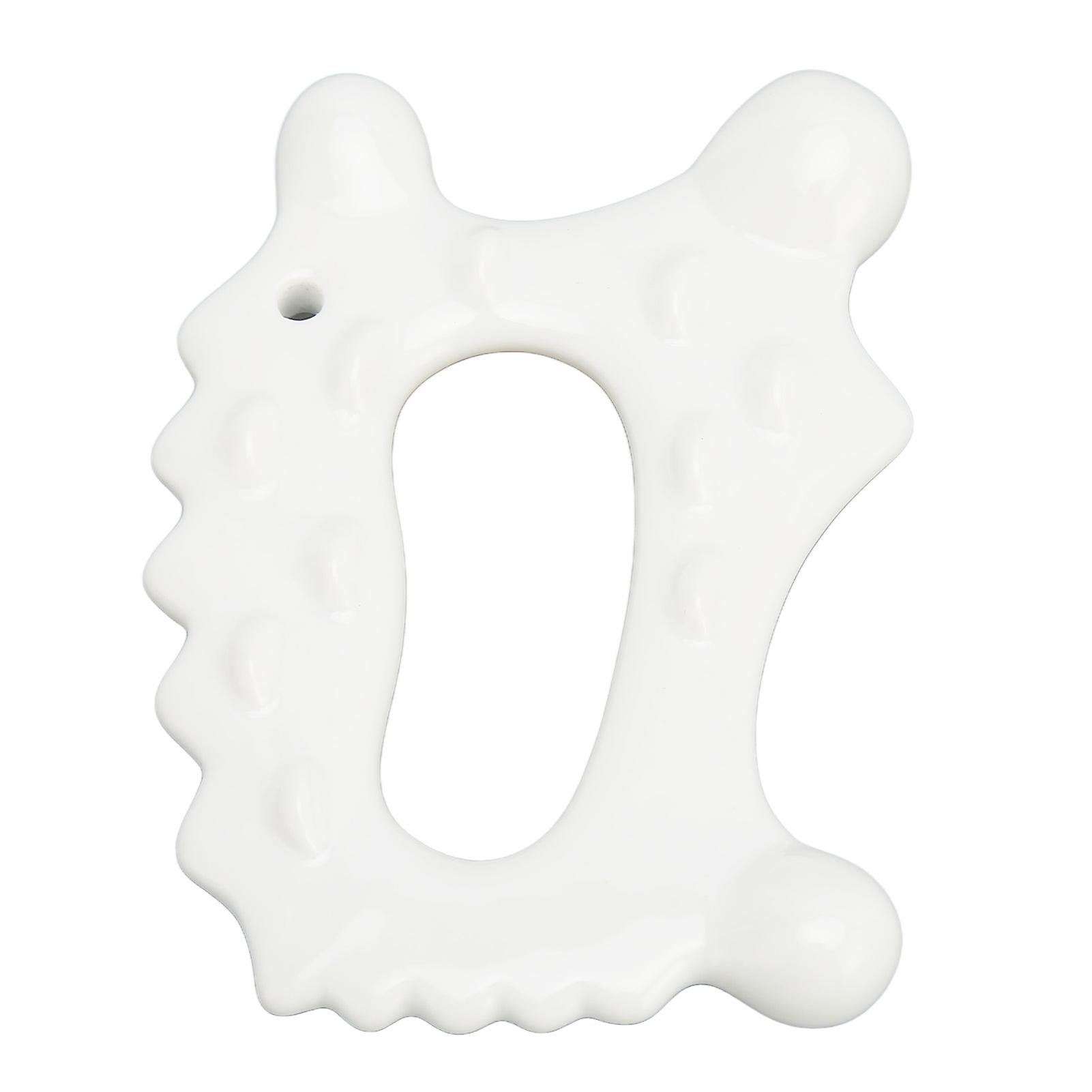 Ceramic Skin Gua Sha Board Remove Cellulite Muscle Relaxing Face Body Scraping Tool 