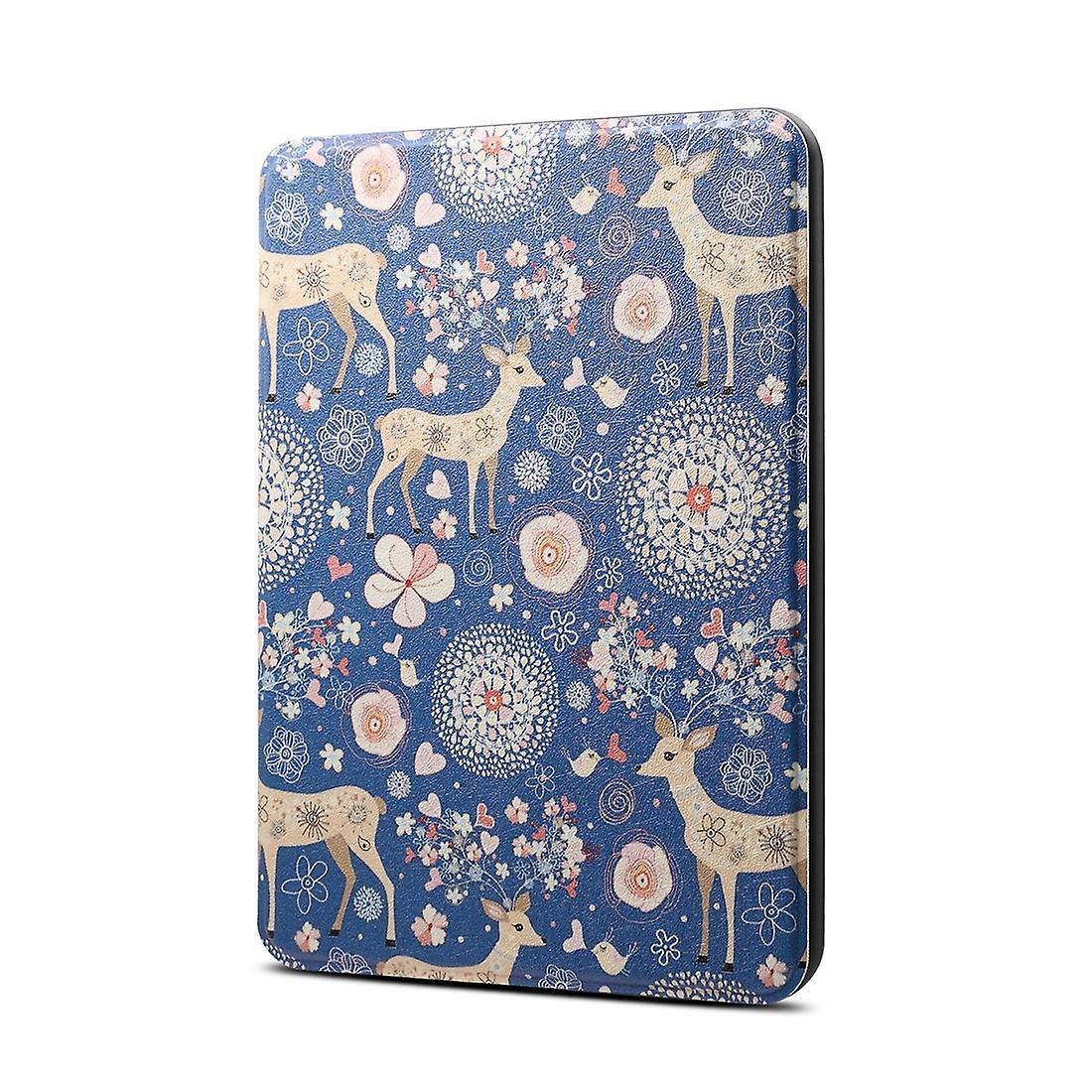 Colored Pattern Leather Case for Amazon Kindle Paperwhite 4