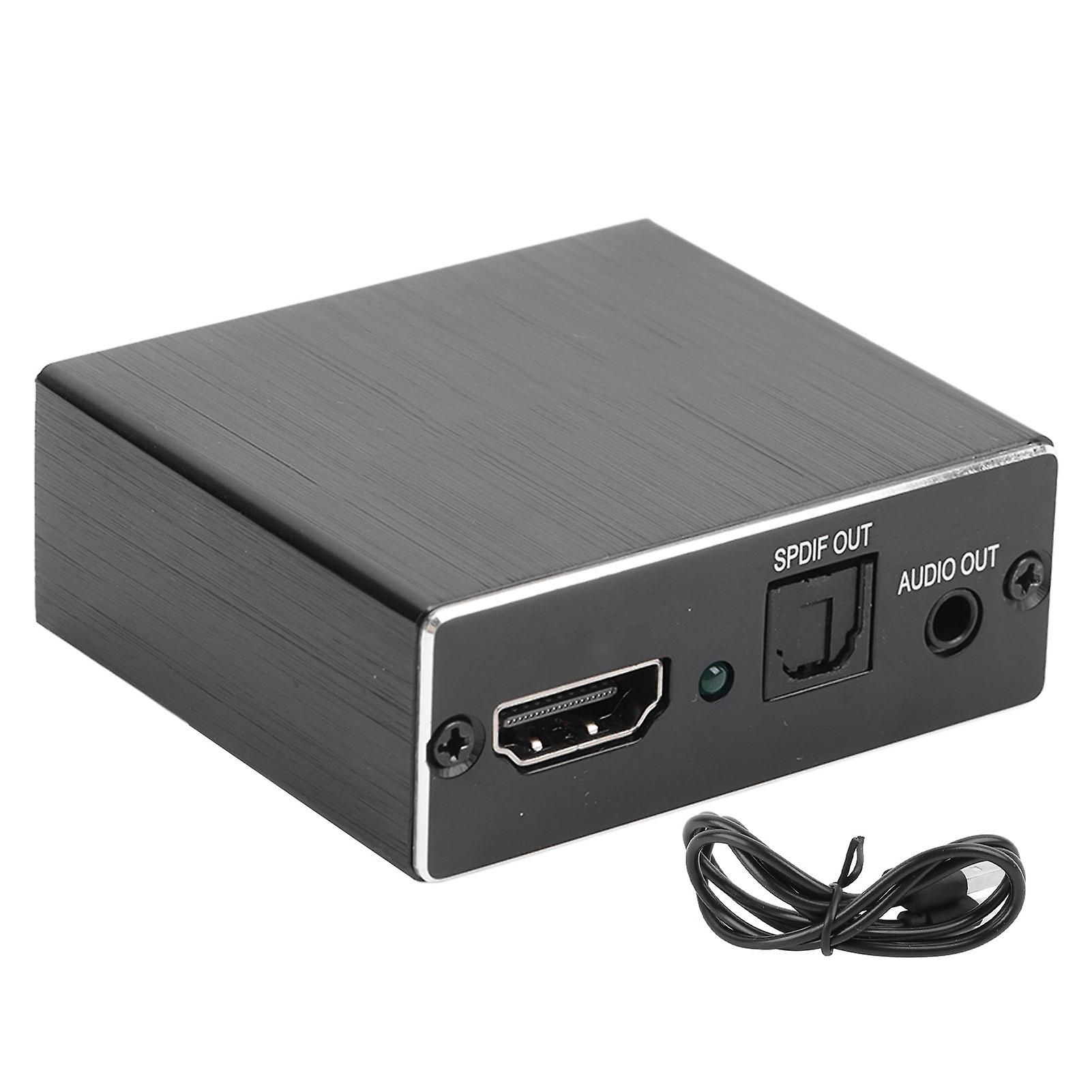 HD Multimedia Interface Splitter 3.5mm Sound Interface 5.1 Channel Signal Extractor Converter for TV Stereo Game Consoles