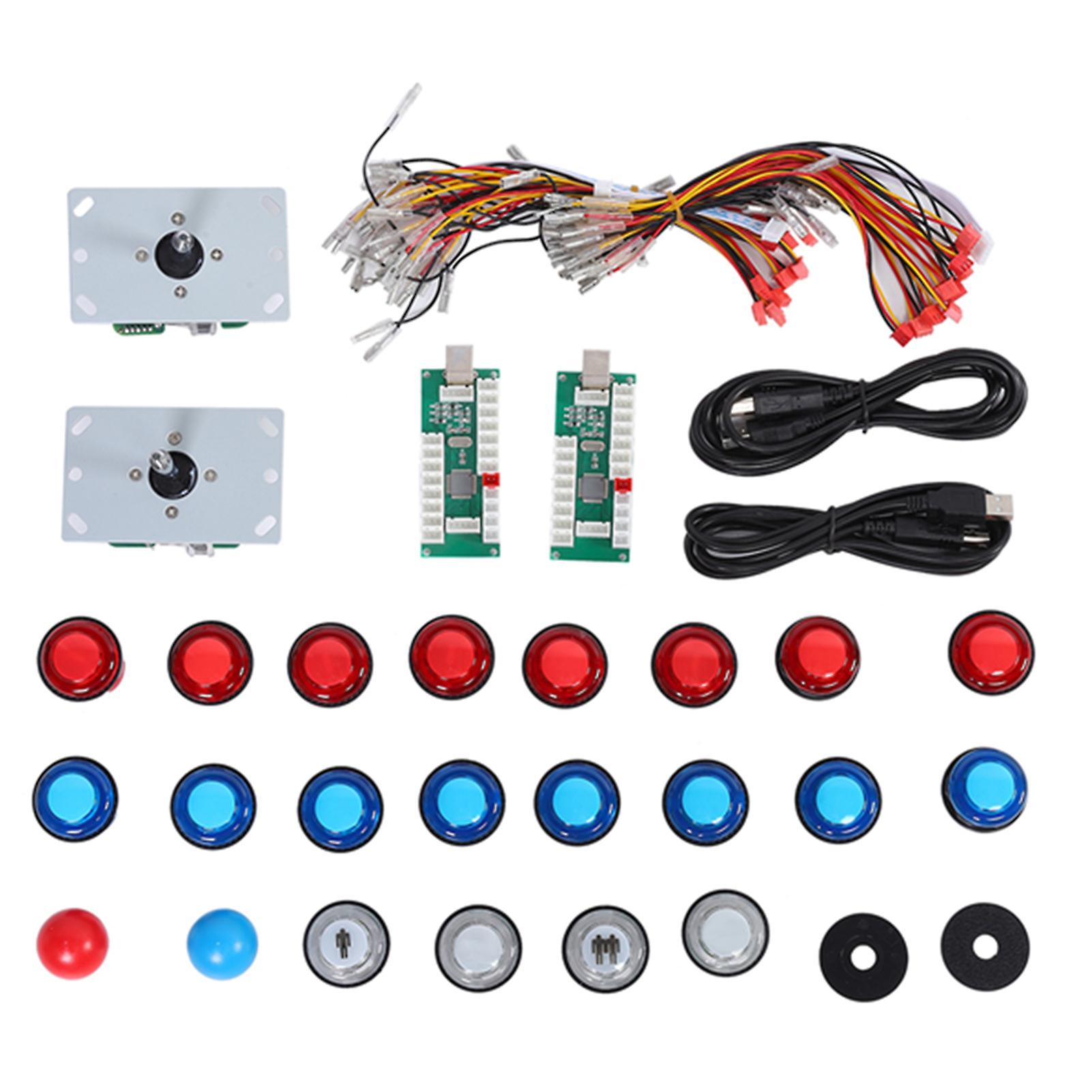 DIY Arcade-Spiel Joystick Set USB Computer Chip Control Panel für PS3/PC Gamepad Taste mit Licht