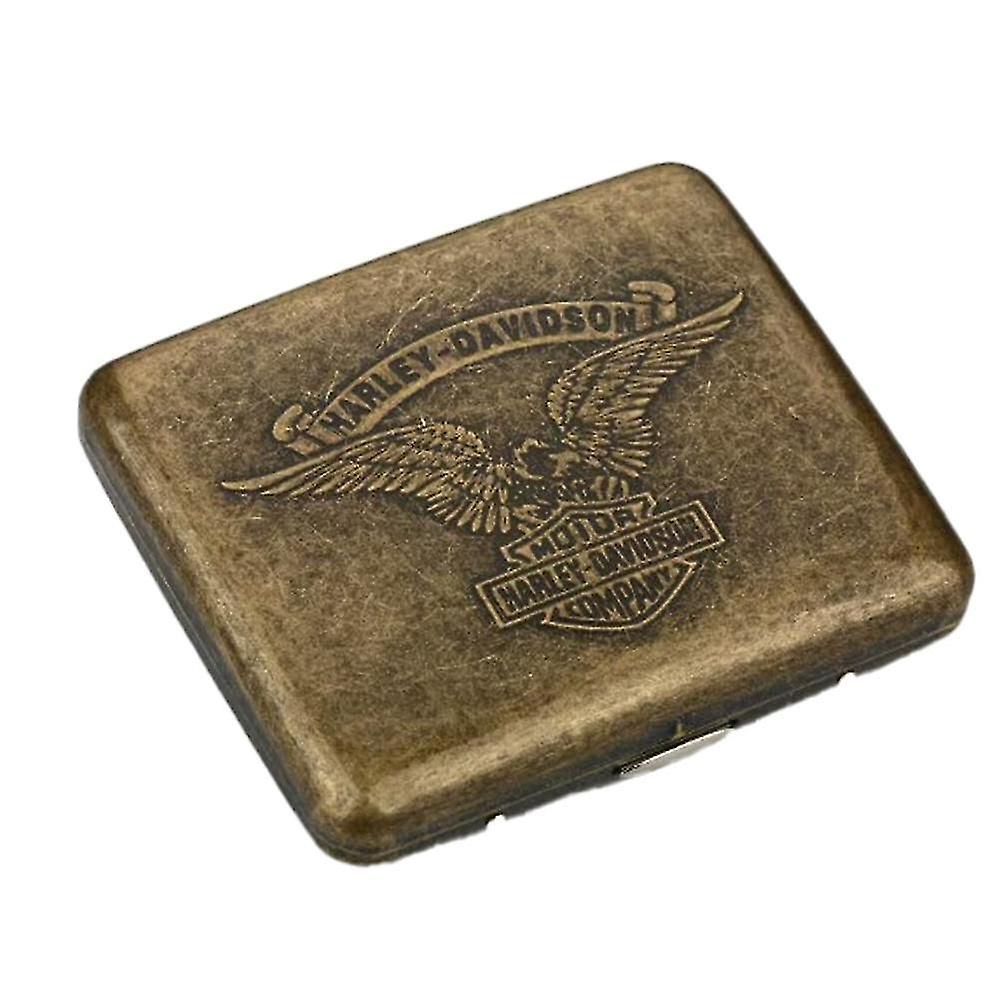 Retro Metal Cigarette Case Box-double Sided Spring Clip