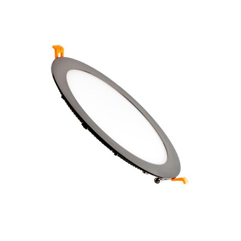 Black Round 6w Ultraslim Led Panel