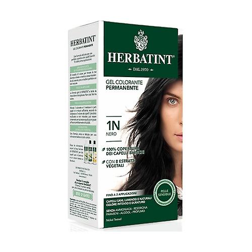 Herbatint 1N Black Coloring 150 ml (Black)