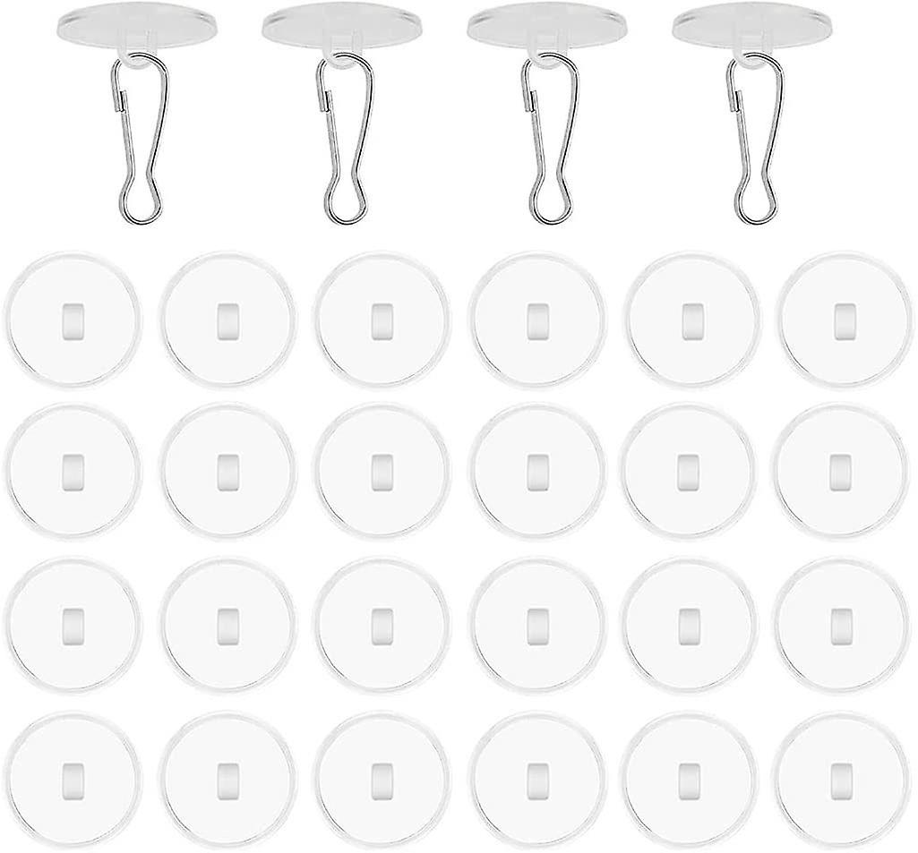 30 suction cups with clear key ring for window kitchen wall glass