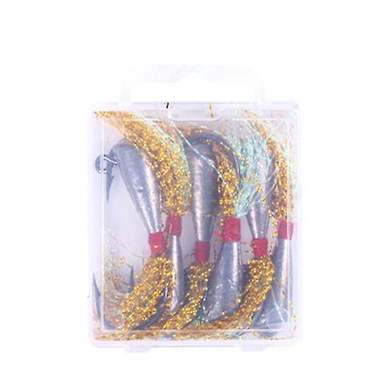 6Pcs/Set Fishing Hooks Sharp Anti-Scratch Mini High Quality Jig Head CastBarbed Hook for Water Areas