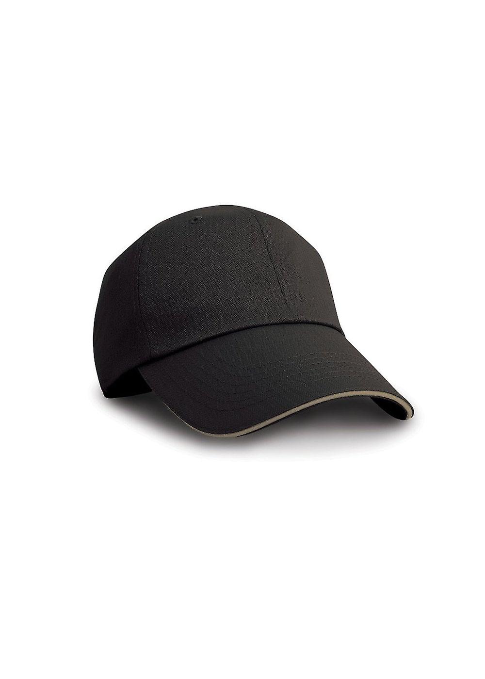 Men's Result Headwear Herringbone Cap With Sandwich Peak RC38X