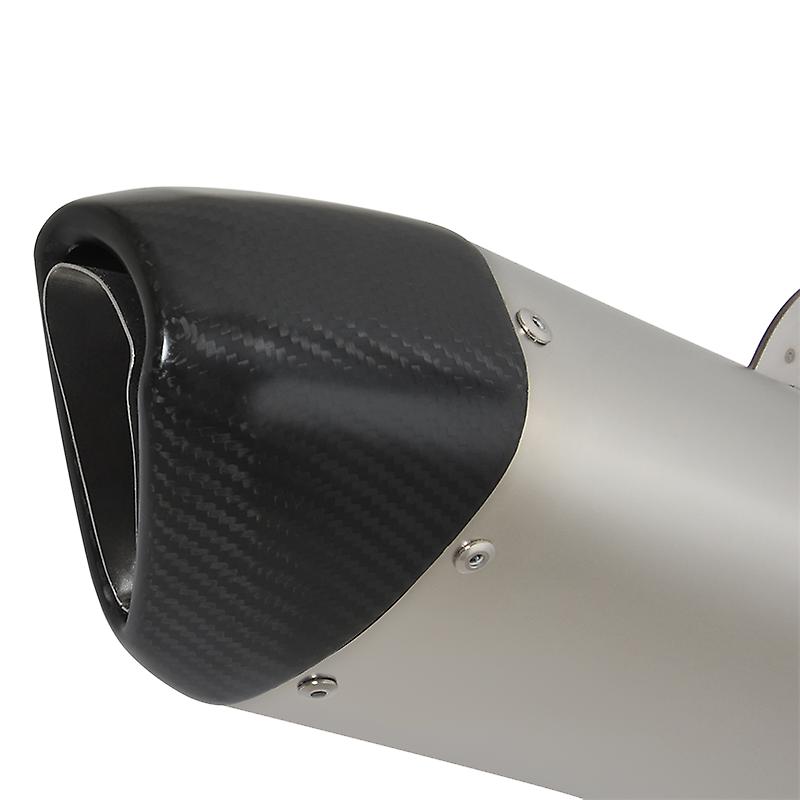 Aufsteck für BMW S1000R S1000RR 2019 2020 2021 2022 2023 Motorrad Auspuff Kohle faser Flucht system modifizierter Verbindungs rohrs chall dämpfer