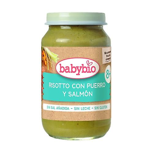Jar of risotto with leeks and salmon +8m 200 g (Salmon - Fish)
