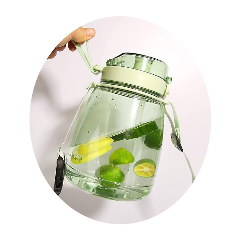 Brocca per bottiglia d'acqua grande trasparente con tracolla Bottiglie d'acqua verdi e borracce sottovuoto