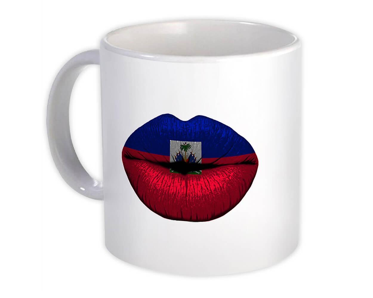 Gift Mug: Lips Haitian Flag Haiti