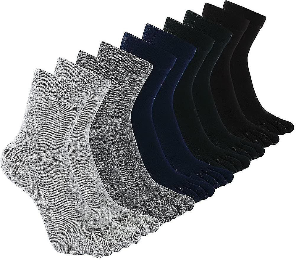 Calze da uomo Cotone Running Five Finger Crew Calze Cotone