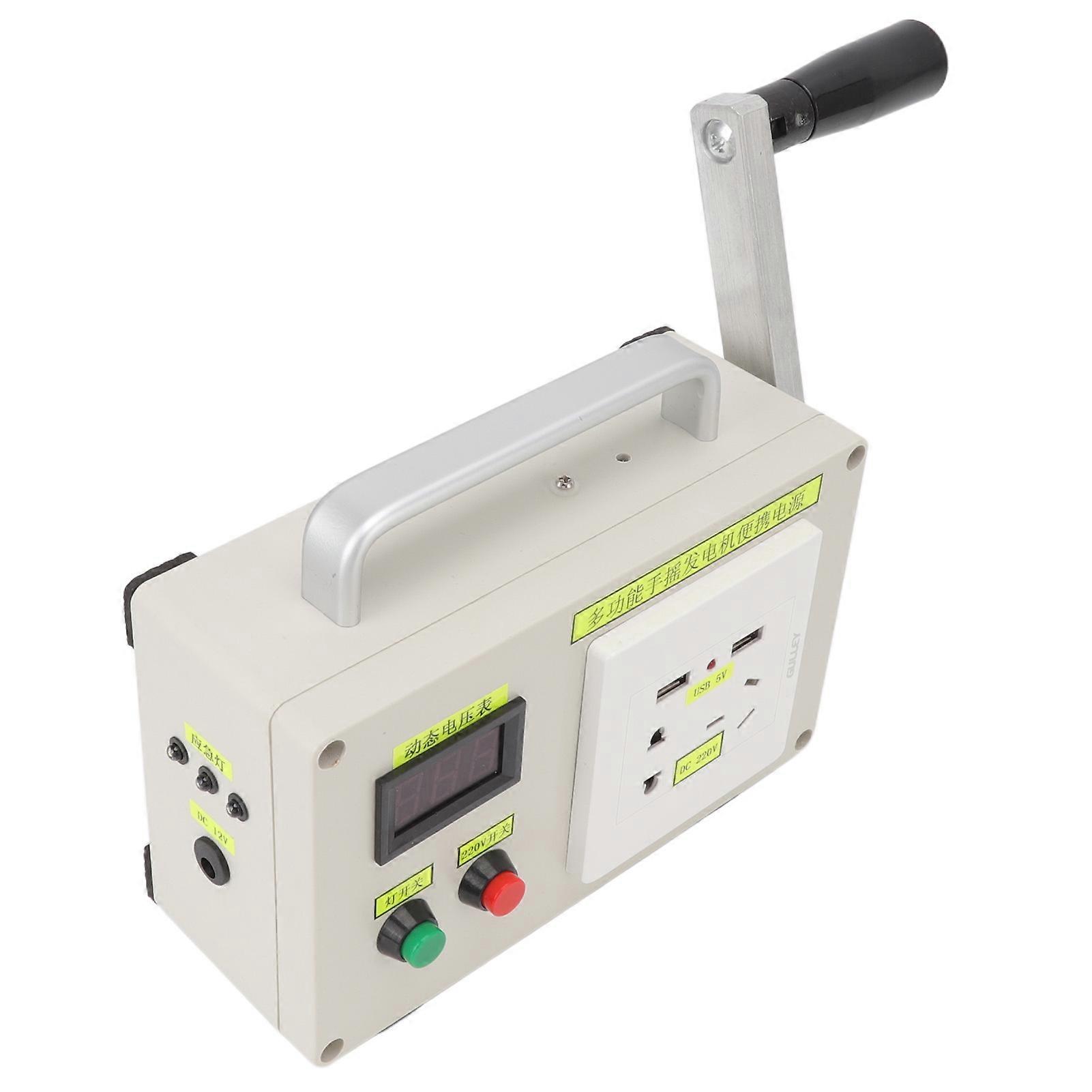 Hand Crank Generator Efficient Portable Small Professional Generator for Camping 220V