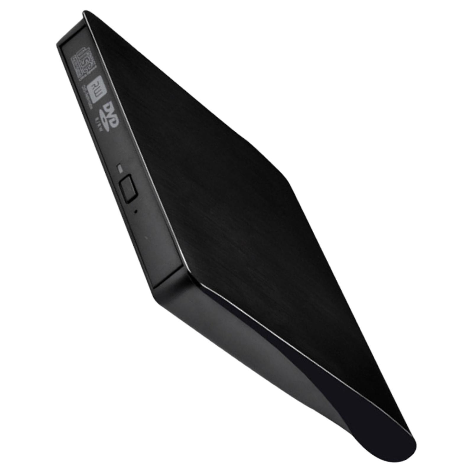 External CD DVD Drive High Speed Data Transfer PC External DVD Recording black