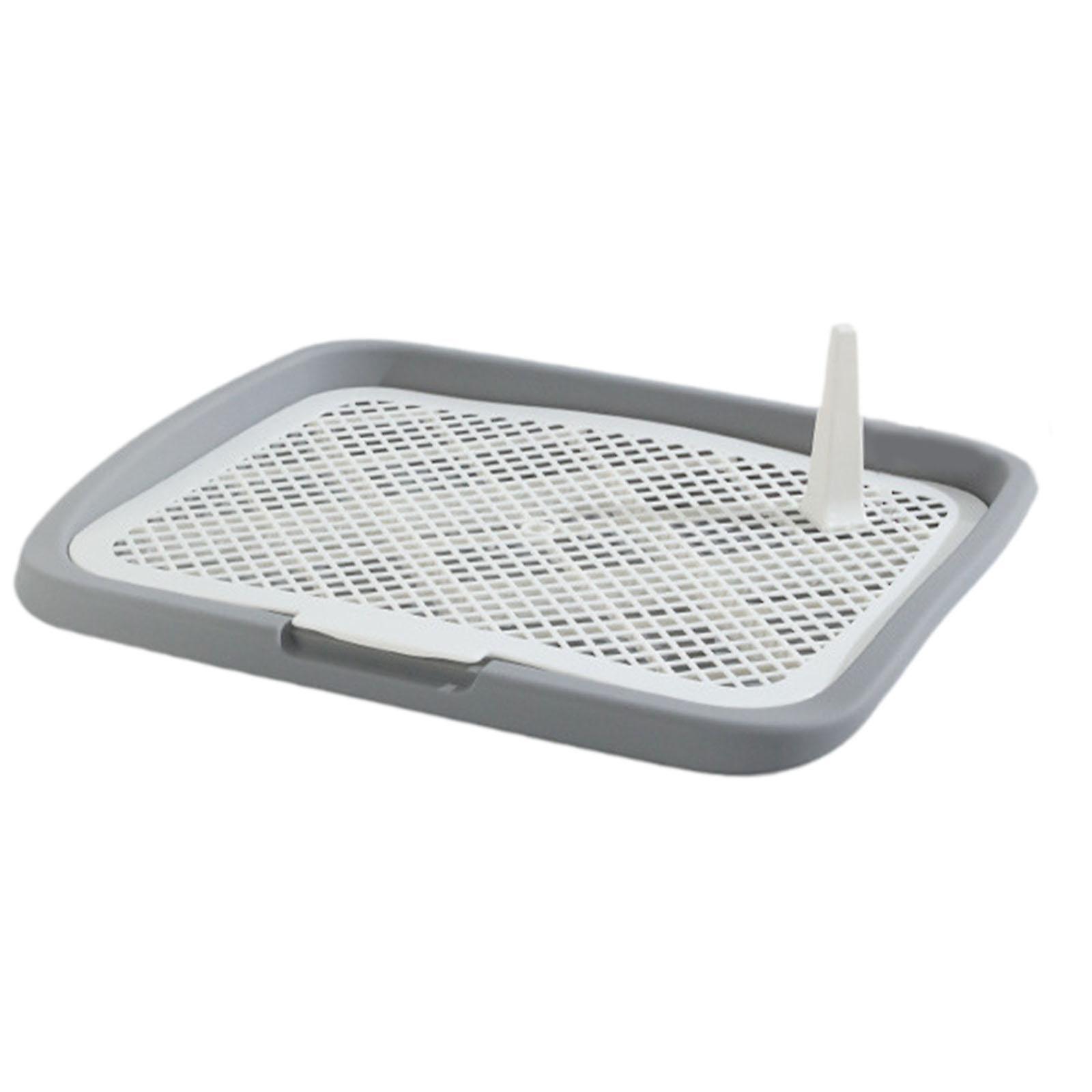 Τουαλέτα σκυλιών Pet Litter Pan Φορητός δίσκος γιογιό για εσωτερικούς χώρους Άλλα κατοικίδια Λαγουδάκι γκρι Χαμηλός φράκτης