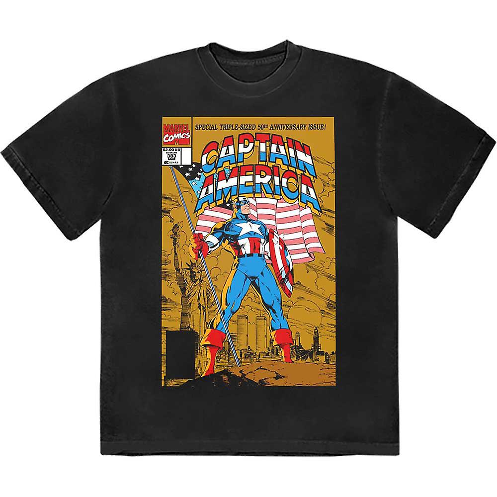 Captain America 50th Comic Cover Marvel T Shirt