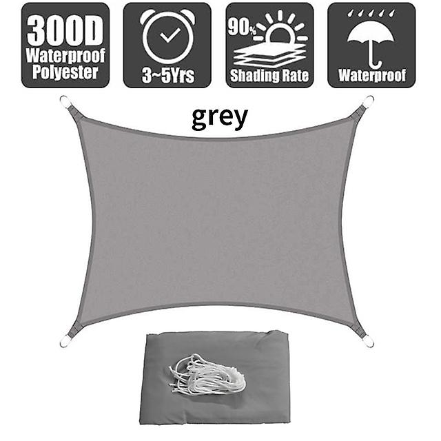 300d Polyester Shade Sail Waterproof Square Rectangle Garden Canopy Patio Pool Canopy Sun Shade Camping Awning
