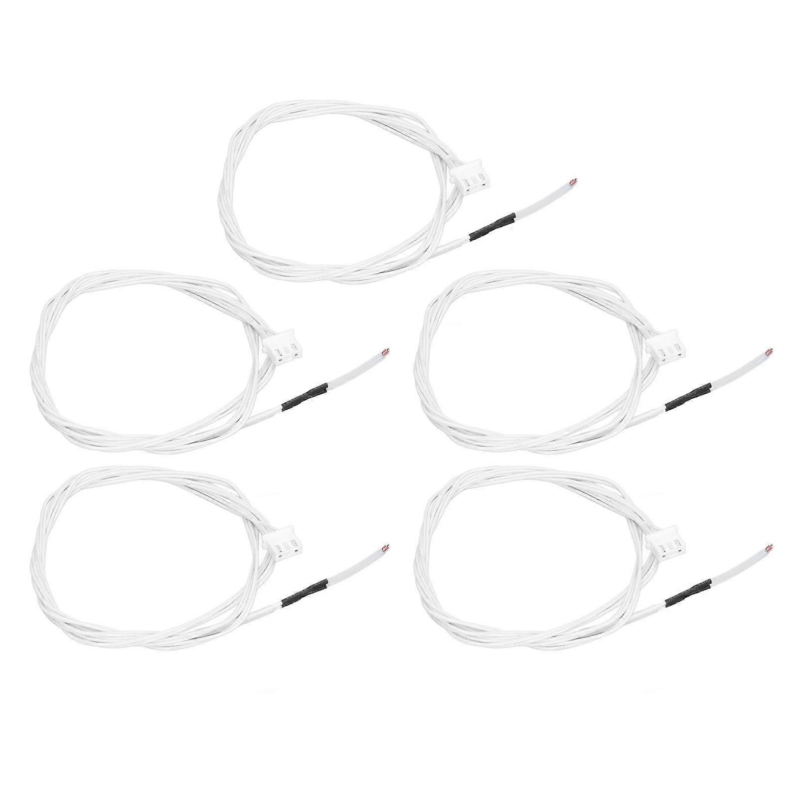 5pcs 100k Thermistor Wire High Accuracy Temperature Sensor Probe Cable For 3d Printer