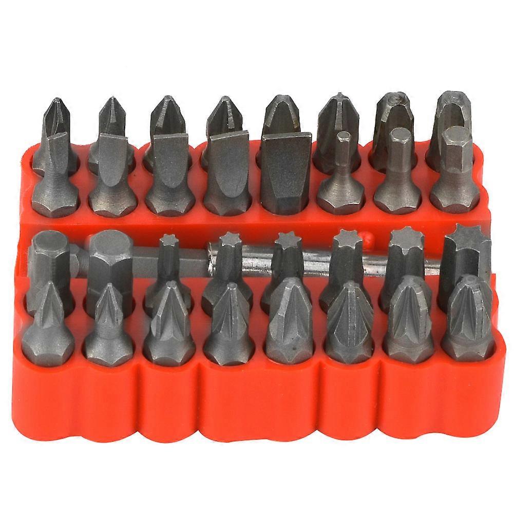 33Pcs Security Bit Screwdriver Tool Set Hex Screwdriver Bolts Hardware Tool (Solid)