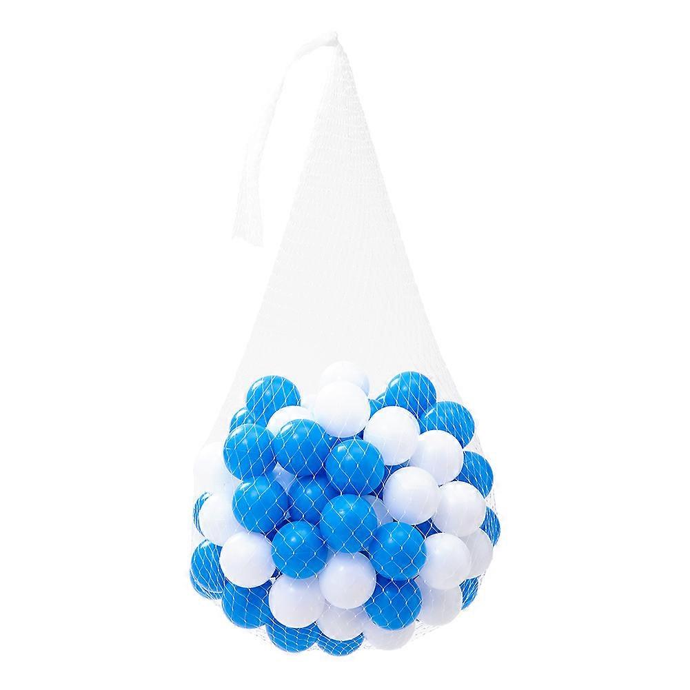 100Pcs Plastic Ball Pit Balls with Mesh Bag