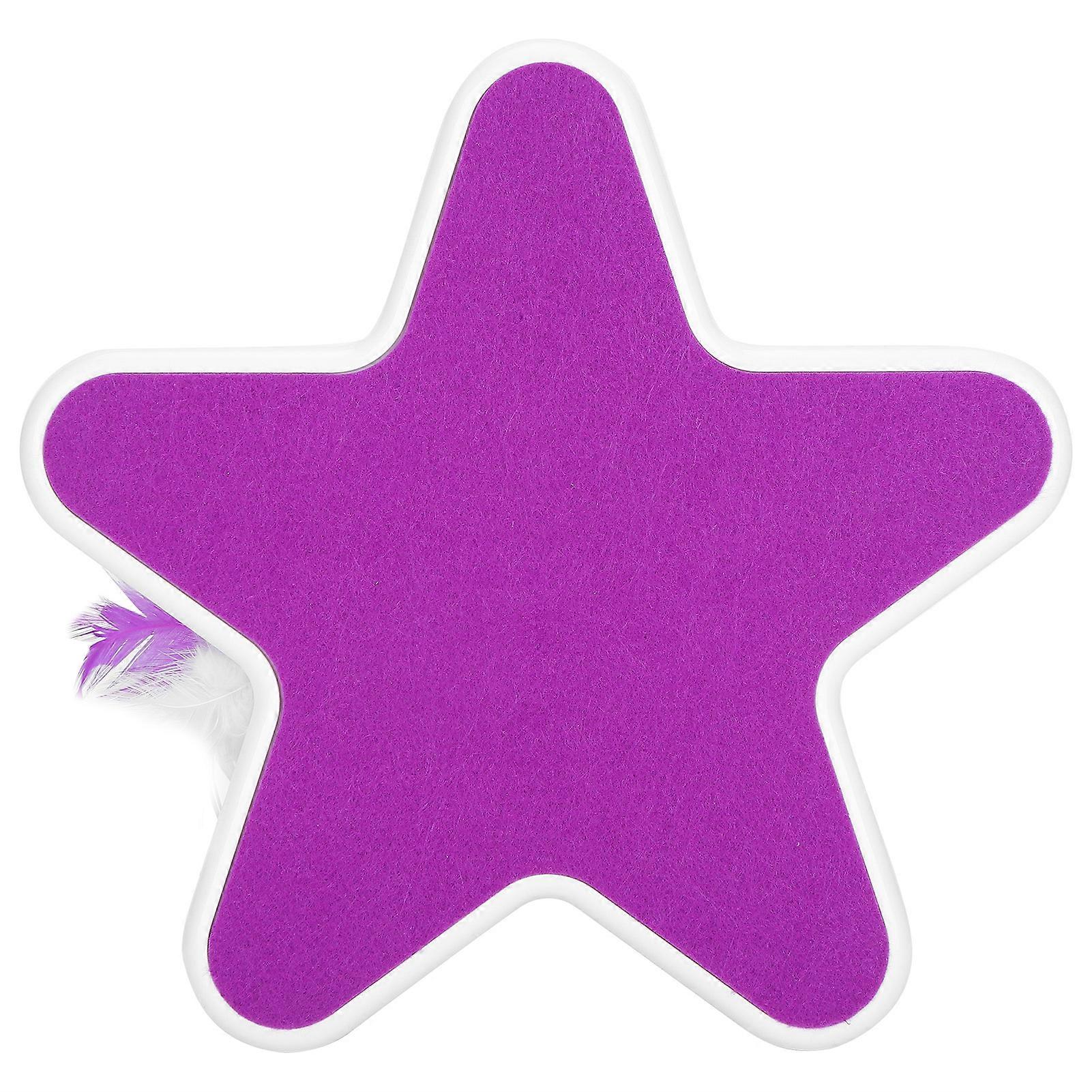 Fivepointed Star Funny Cat Box Feather 360 Degree Random Rotation Automatic Teaser Cat