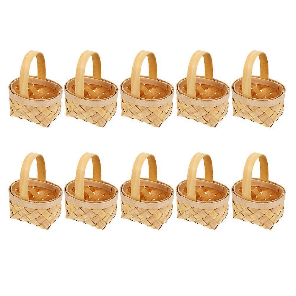 10pcs Handheld Wedding Candy Basket Gift Storage Basket Wedding Party Supply