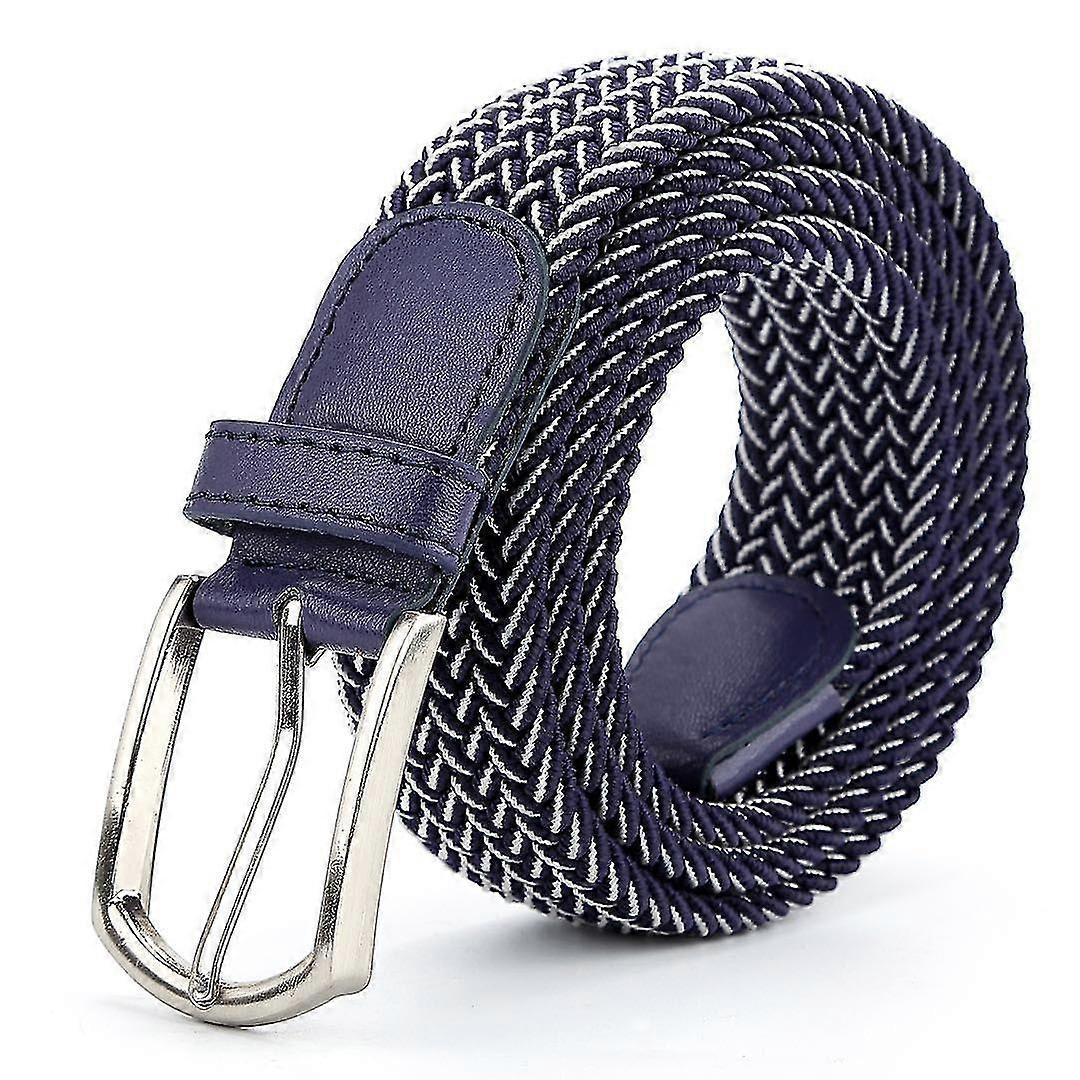 Men Ladies Woven Braided Regular Stretch Casual Belts