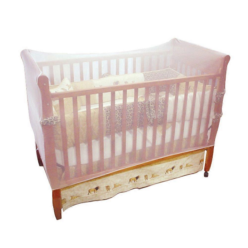 Crib Universal Size Crib Mosquito Net, White 135*60*90CM
