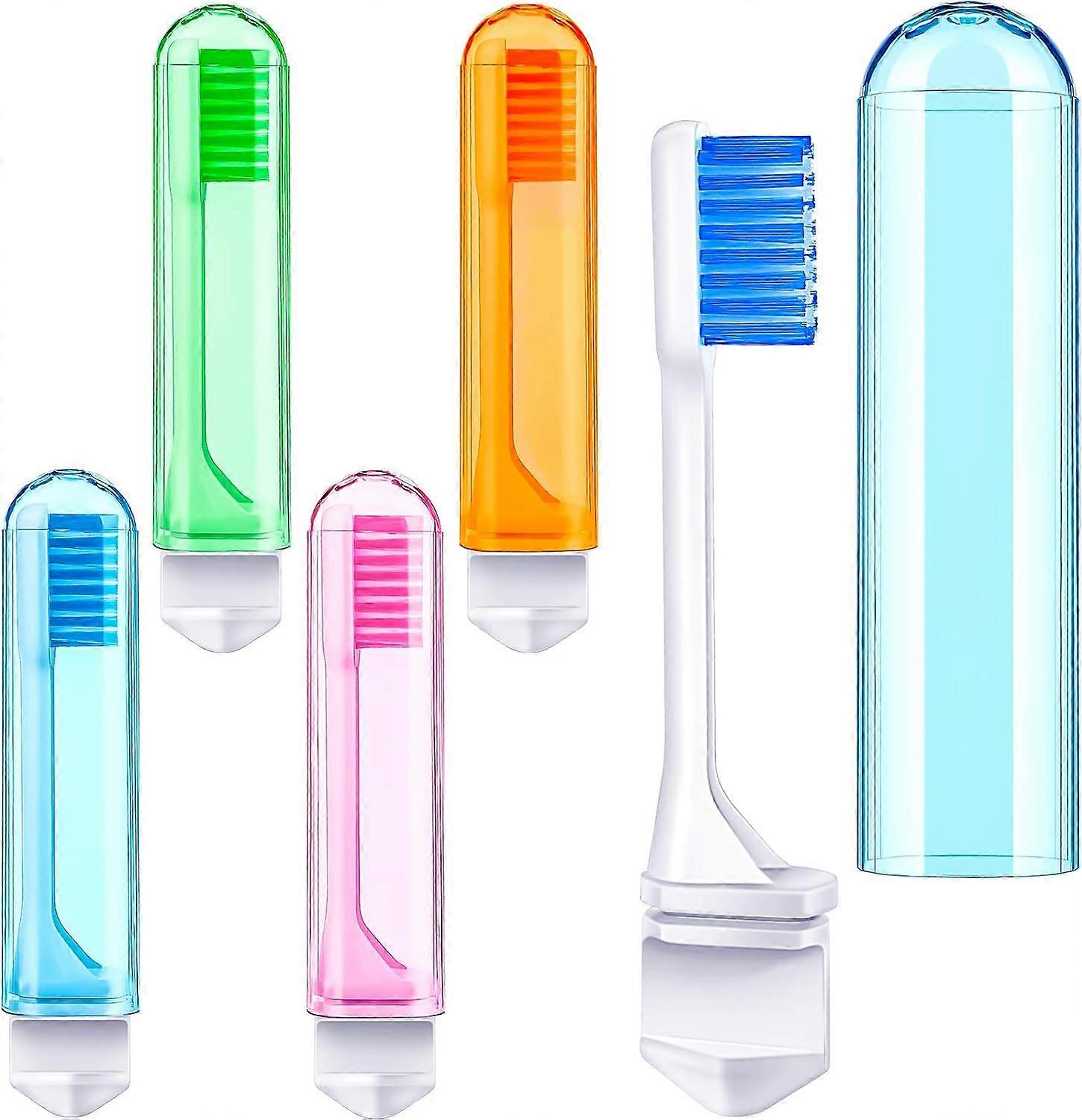 Travel Toothbrush Bulk Folding Toothbrush with Toothbrush Box Soft Potable Travel Size Toothbrush Individually Wrapped