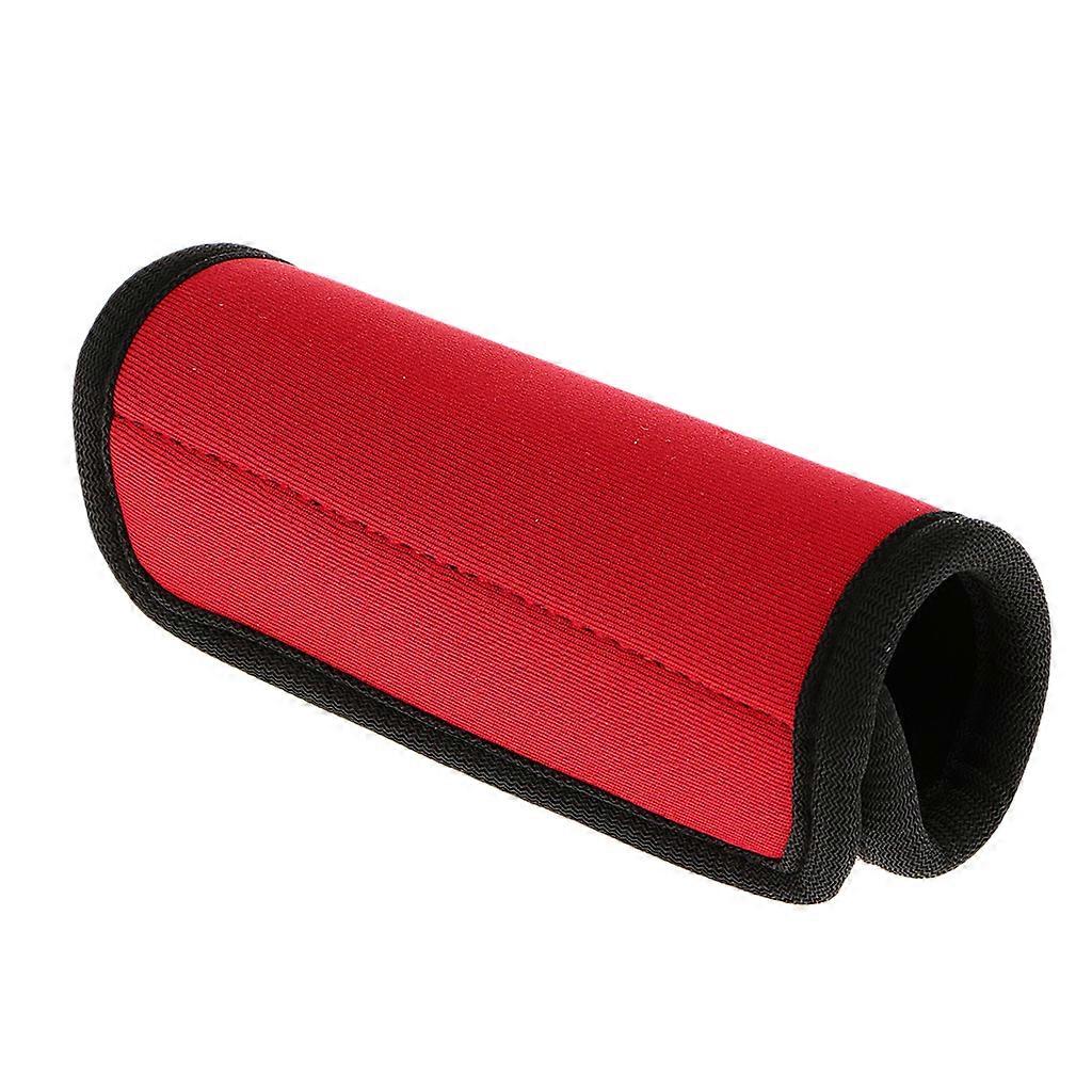Travelling Luggage Suitcase Handle Comfort Wraps Identifier Tags Red
