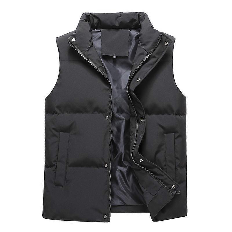 Men's Waistcoat Thickened Winter Fashion Warm Shoulders Stand-up