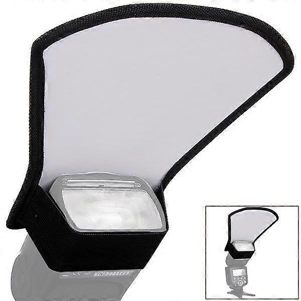 SLR Camera Flash Reflector Shovel Dome Light Shield Diffuser Diffuser Silver Reflector