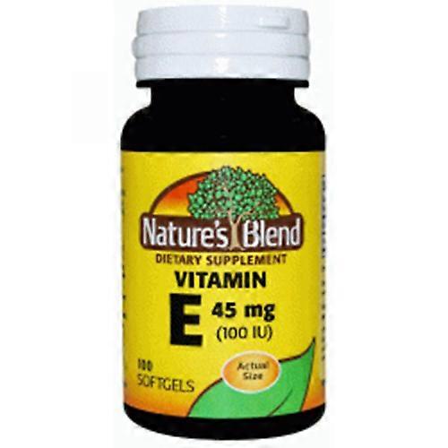 Nature's Blend Vitamin E, 450mg (1000IU), 100 Softgels (Pack of 1)