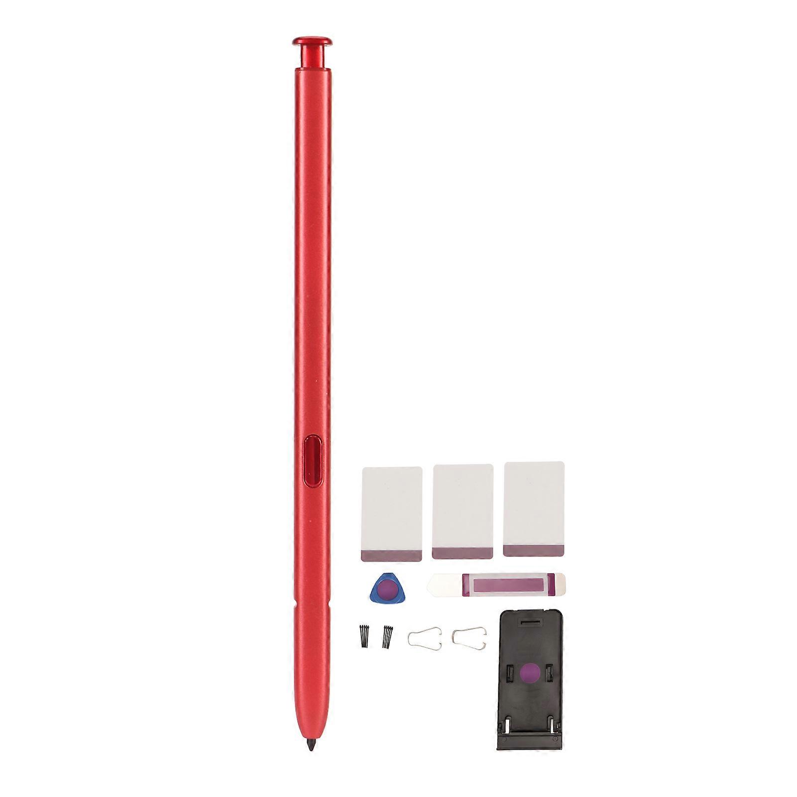 Stylus Pen Accurate with 10 Tips Tweezer Phone Stand Sensitive Replacement Touch Screen Pen for Galaxy Note 10 Lite N770 Red