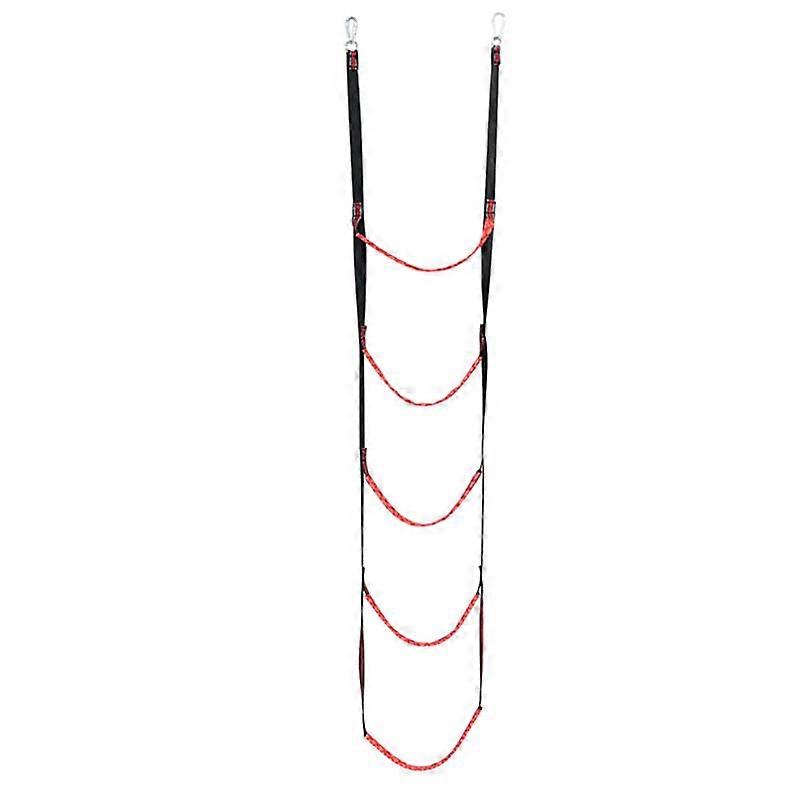 5 Step Boat Rope Ladder,Boat Rope Ladder Extension,Assist Boat Folding Ladder,Swim Ladder for Sailb