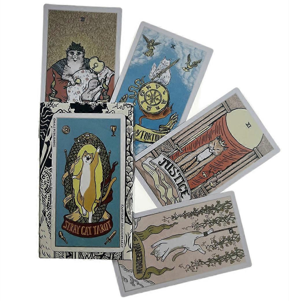 Stray Cat Tarot Deck - Feline-Inspired Wisdom