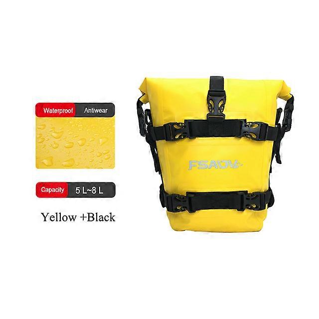 Black/Yellow Motorcycle Crash Bars Waterproof Bag Repair Tool Placement Bag For Benelli TRK502 TRK502X TRK 502 TRK 502X TRK502 X