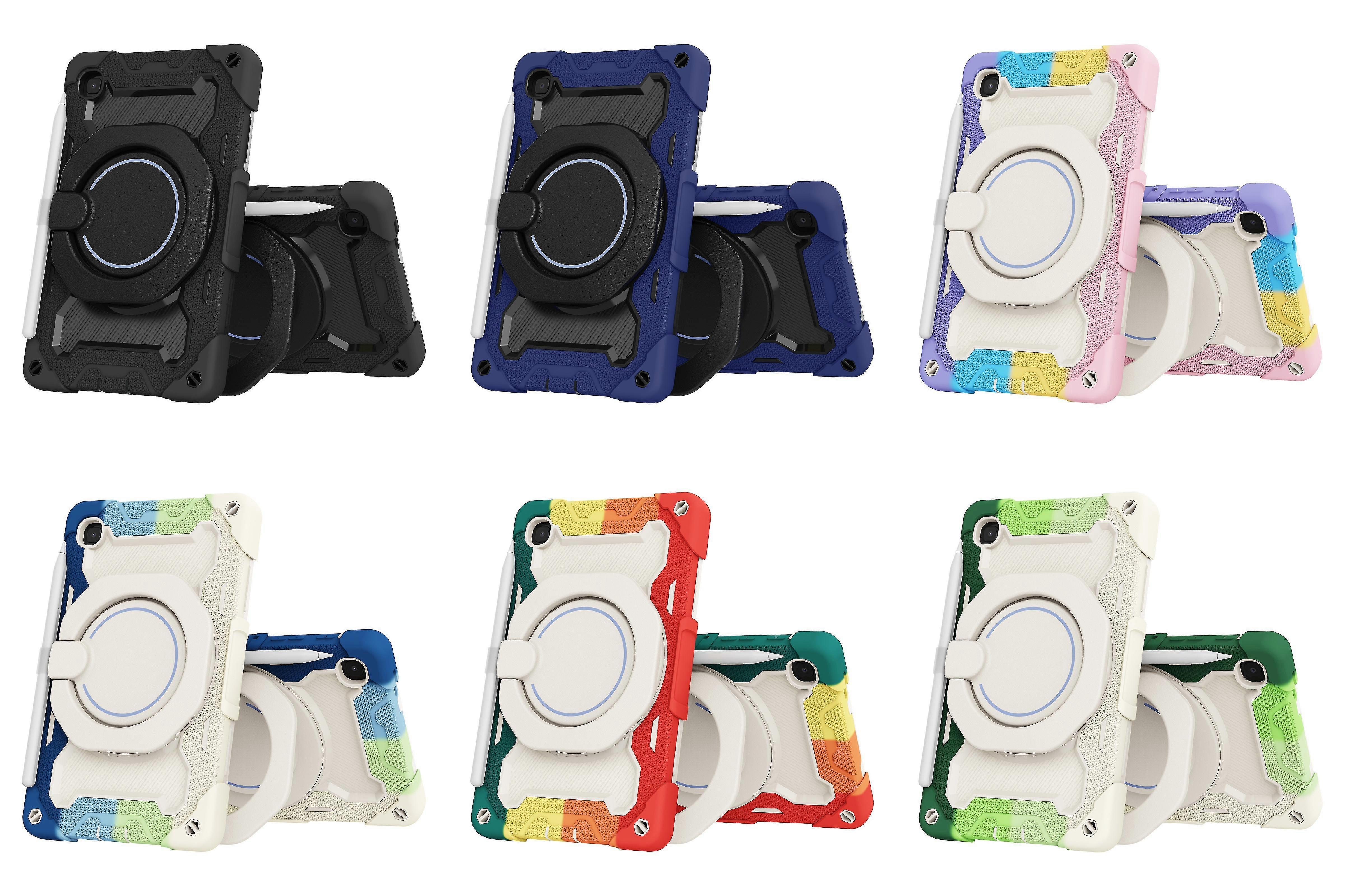 Samsung Tab A7 Lite Detachable Case Silicone Pc Swivel Stand