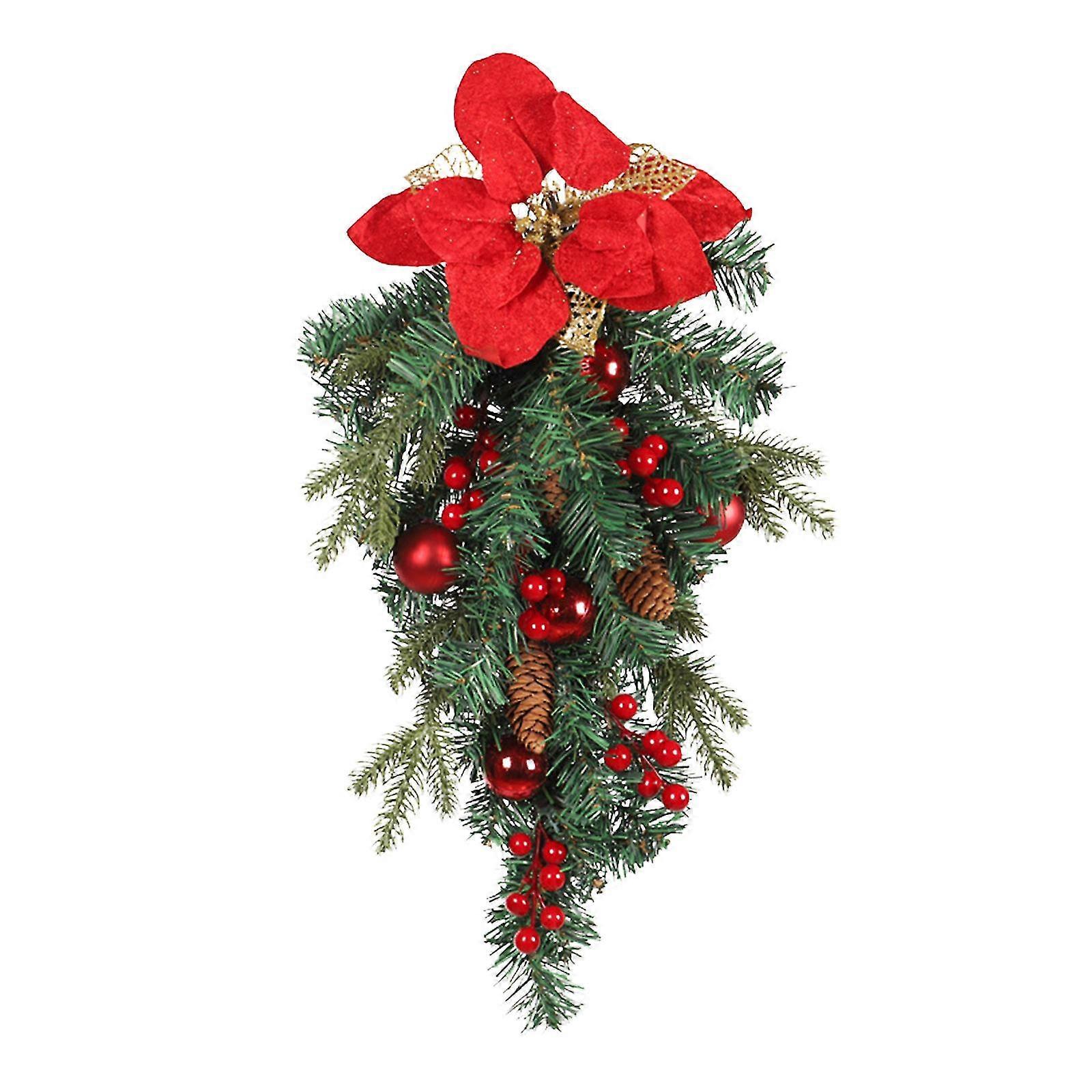 christmas cranberry fruit upside down tree home decoration pendant garland door hanger