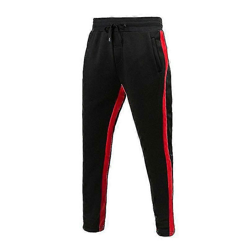 Mannen Drawstring Sportbroek Joggingbroek Running Workout Athletic Pants Side Stripe Lounge Sweatpant