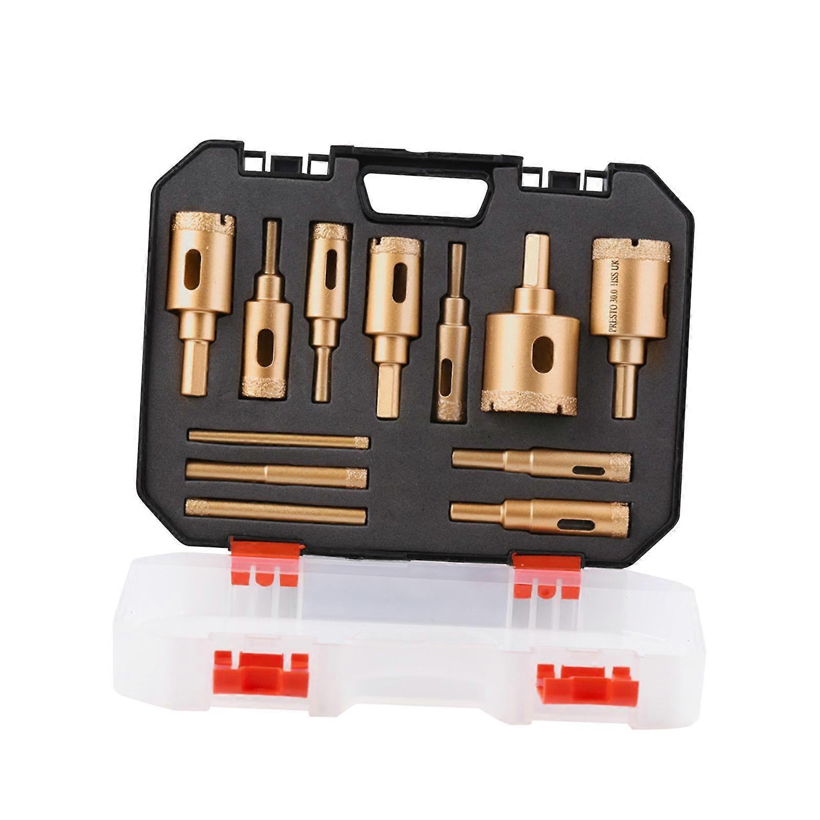 12Pcs Tile Cone Finger Bits M10 Diamond Sand Bit for Porcelain Marble