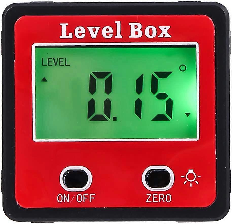 Inclinometer Digital Level Box Angle Gauge Angle Protractor Magnetic Base Measuring Tools Two Wrench