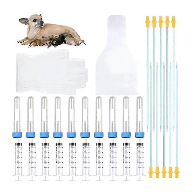 10 Set Kit de Cría Inseminación Artificial Kit de Cría de Perros Razas Medianas