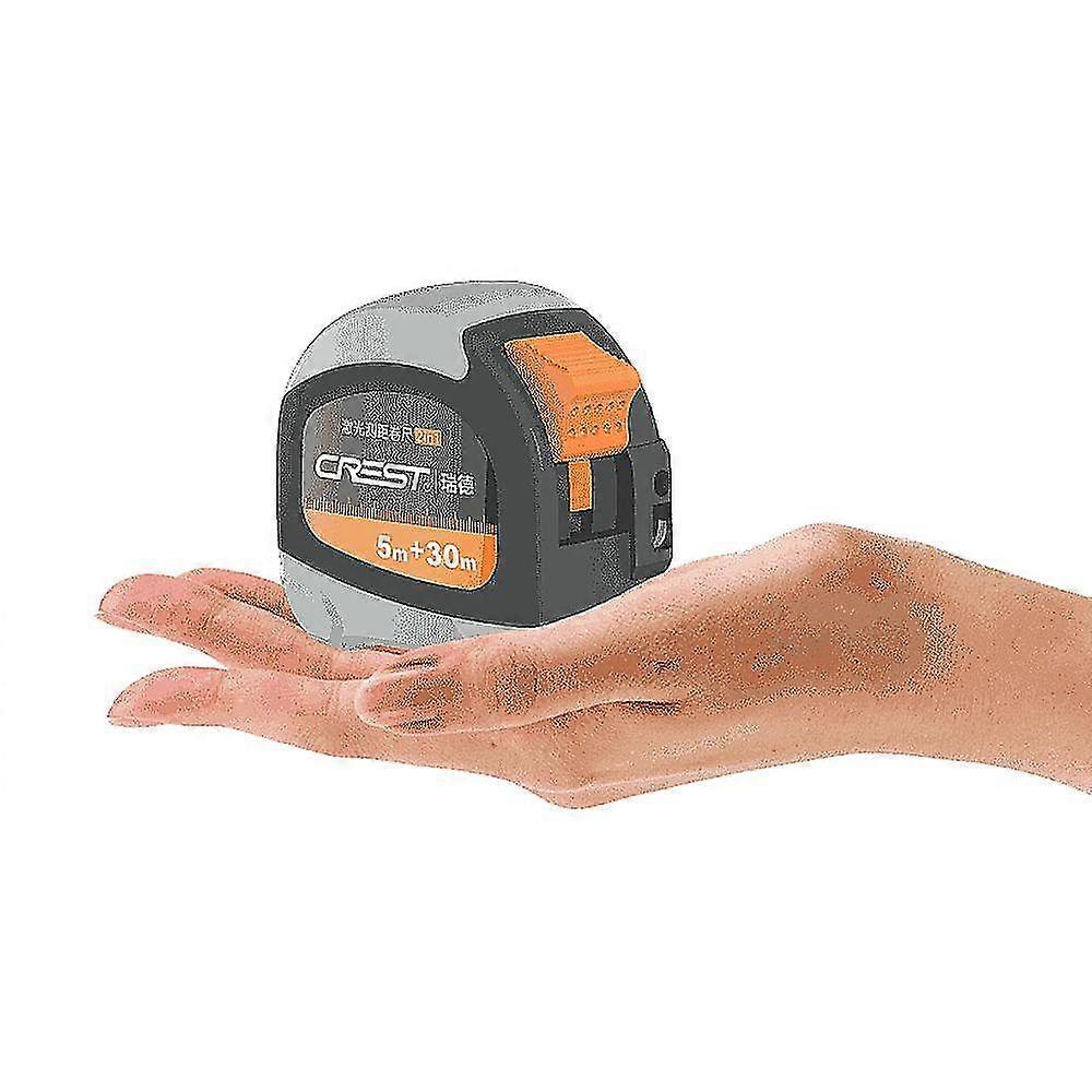 2 in 1 digitaler Laser-Entfernungsmesser Maßband, 40m Lasermeter, 5m Maßband, tragbare wiederaufladbare, mit hintergrundbeleuchtetem LCD-Display