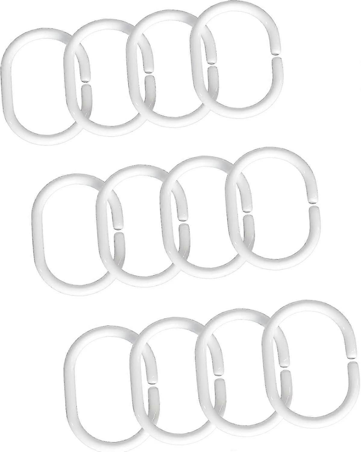 24 Pack Douchegordijnringen - (wit)