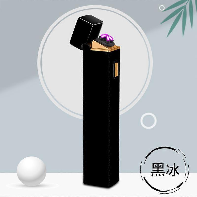 New Personalized Mini Portable Pulse Double Electric Arc Lighter Windproof Silent Electronic Cigarette Lighter Advertising Customization