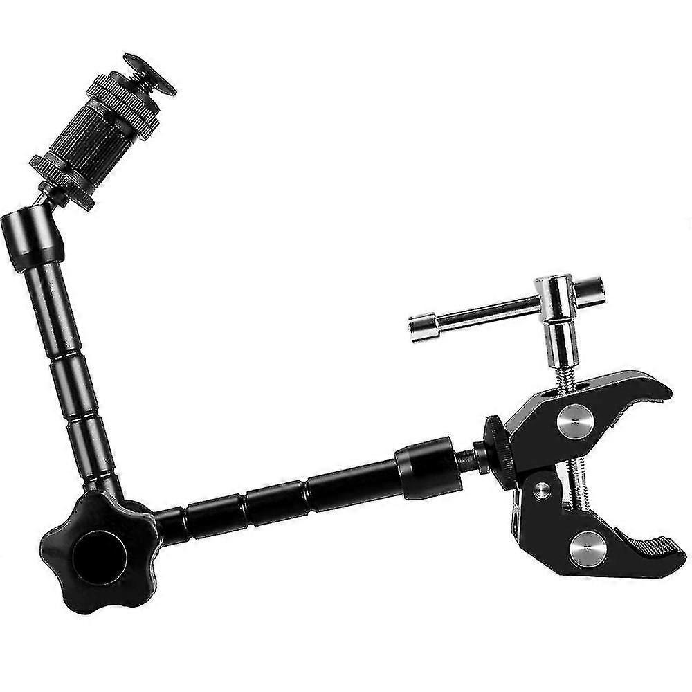 11 Inch Articulating Friction Magic Arm & Large Adjustable Super Clamp-Excellence