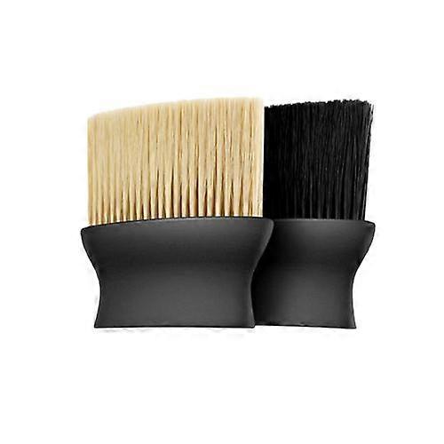 Set 2 perii curatare auto, Plastic, 12x11.5 cm, Negru/Bej