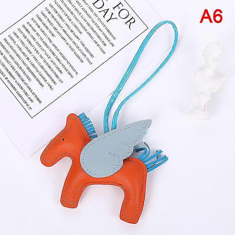 Pu 가죽 말 펜던트 가방 액세서리 동물 열쇠 고리 여성 가방