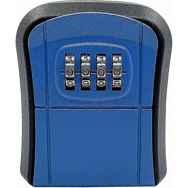 For 2024 Safe Key Box, Key Code Box - Key Safe 4-digit Lockable Box, Wall-mounted Password Lock, Blue, Security Box